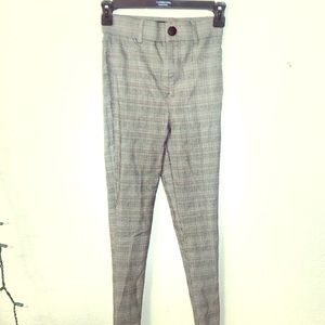 Cute Plaid Skinny pants